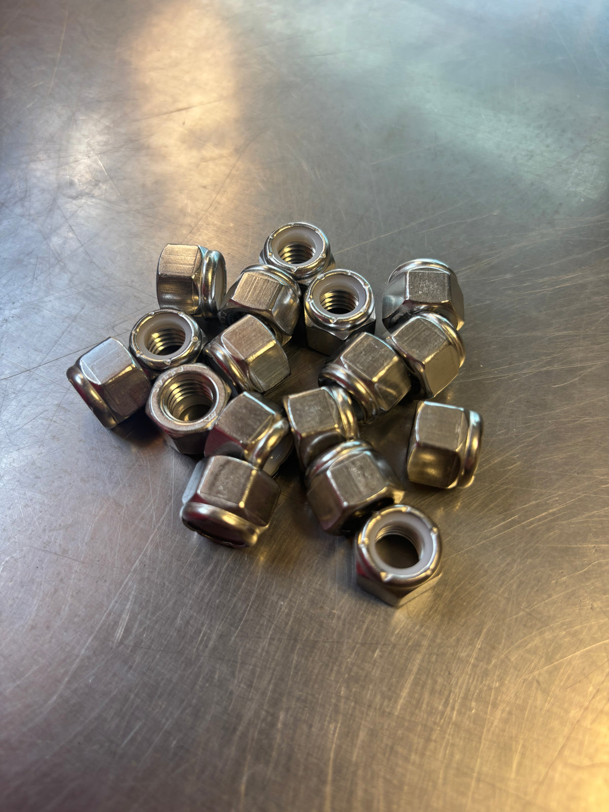Stainless Nylon Lock Nuts (10/Pkg)