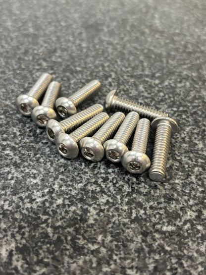 Stainless Steel Button Heads (10x)