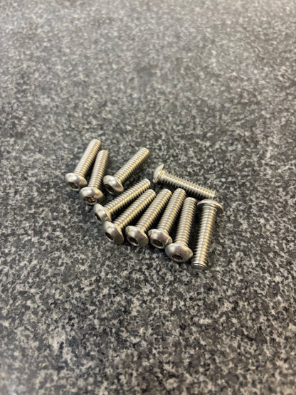 Stainless Steel Button Heads (10x)
